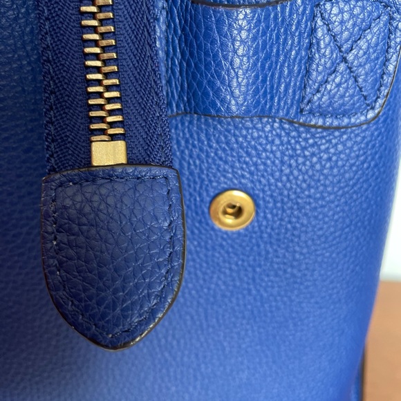 Celine Mini Luggage Blue Drummed Leather GHW - Picture 11 of 16